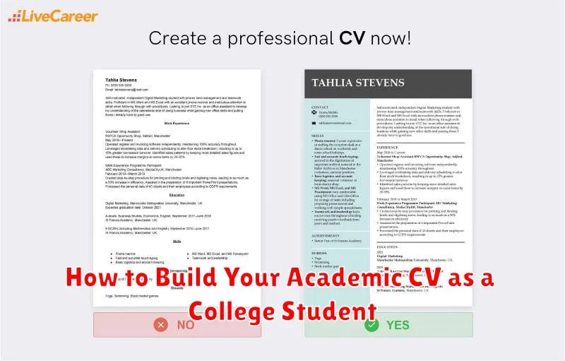 How to Build Your Academic CV as a College Student How to Build Your Academic CV as a College Student