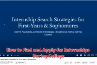 How to Find and Apply for Internships During College