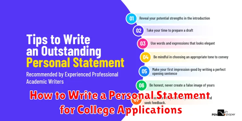 How to Write a Personal Statement for College Applications How to Write a Personal Statement for College Applications