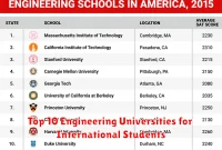 Top 10 Engineering Universities for International Students